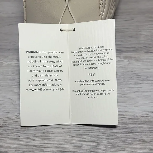 Valentino Orlandi Light Taupe Small Crossbody Purse Satchel Vegan Leather NEW - Picture 7 of 16